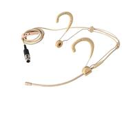 Lawnoval Micro cardioïde beige double tour d'oreille avec confort léger et sécurisé pour la performance ou l'enseignement