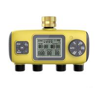 Lawnoval Minuteur d'arrosage automatique à 4 voies pour contrôleur d'arrosage fileté BSP 1,9 cm