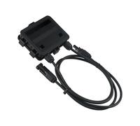 Lawnoval Panneau solaire double face étanche PV Boîte de jonction 180-300 W DC 1000 V IP65 Construction en plastique et métal Noir