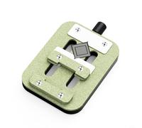 Lawnoval Petit support de carte mère en métal réglable compatible avec fixation pour fer à souder PCB suspension et réparation de puce IC Vert Noir