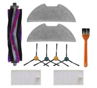 Lawnoval Pièces de rechange pour aspirateur robot Eureka E10s - Robuste et durable - Performance de nettoyage optimale - Matériau : fibre de nylon et plastique