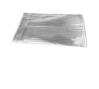 Lawnoval Plaque déflecteur en aluminium pour cuisinière à gaz 90 x 50 cm pliable Protection contre les éclaboussures Isolation thermique Bouclier d'huile de cuisine