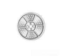 Lawnoval Plateau de cuisson vapeur rond en acier inoxydable 304 pour cocotte minute Compatible avec marmite 15,5-39 cm Tailles réglables