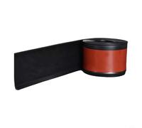 Lawnoval Plinthe flexible en PVC imperméable - 8 cm x 4 m - Ruban adhésif pour sol, mur, cuisine et salle de bain (noir)