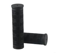 Lawnoval Poignées de guidon de vélo torsadées en caoutchouc noir pour VTT de 22,2 mm de diamètre, paire longue et courte, facile à installer pour une conduite fluide (115 mm + 75 mm)
