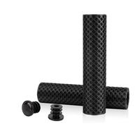 Lawnoval Poignées de Guidon Ergonomiques pour Vélo 3D Imprimé Respirant Anti-Transpiration pour VTT Vélo de Route Noir