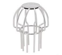 Lawnoval Protection de gouttière en acier inoxydable - Système de protection anti-obstruction des feuilles pour les gouttières de toit, piscines, jardins, balcons - Plusieurs tailles (50 mm)