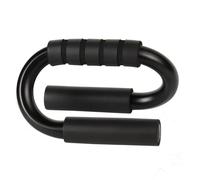 Lawnoval Push-up Barre de gym à domicile en acier en forme de S avec poignées antidérapantes en mousse 17,5 x 9,5 cm Capacité 500 kg Design ergonomique