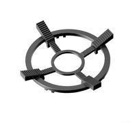Lawnoval Réducteur d'anneau de cuisinière à gaz, support en fonte pour petites casseroles, compatible avec les grilles à 4 broches, design trapèze antidérapant (intégré)