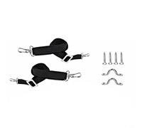 Lawnoval Sangle fixe en nylon avec boucle en métal en forme de C pour auvent de plafond et accessoires de bateau, longueur réglable pour un soutien fiable et la sécurité des équipements aquatiques (2