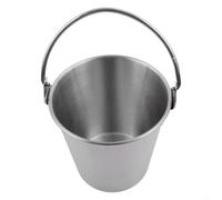 Lawnoval Seau à glace portable en acier inoxydable avec poignées pour frites, poulet, pépites, collations, bière froide (700 ml)