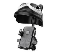 Lawnoval Support de téléphone pour moto, étanche et résistant au soleil, rotation réglable à 360 degrés, pour la plupart des motos et scooters électriques, rose original, noir
