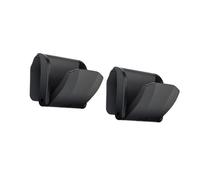 Lawnoval Tesa Model 3 Lot de 2 crochets pour boîte à gants, intérieur en plastique noir durable pour organiser sacs, lunettes de soleil et chapeaux, montage latéral pilote facile à installer