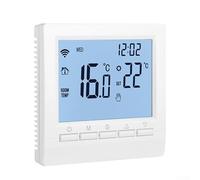 Lawnoval Thermostat d'ambiance intelligent WiFi numérique LCD Contrôleur de température pour chauffage au sol avec commande vocale et verrouillage enfant (chauffage au sol électrique 16 A)