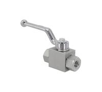 Lawnoval Vanne à boisseau sphérique haute pression hydraulique pour BSP, acier au carbone, 60 x 20 x 50 mm, design compact pour pipeline pour contrôle média