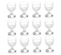 Lawnrden 12pcs Mini-Bouteilles de vin, Bouteille de vin Rouge Miniature à 1:12, Bouteilles Miniatures Maison poupée, Mini verêts à Cocktails Tasses pour Les Accessoires décoration Cuisine la ma