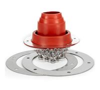 Lawnrden Accessoires de poêle à Tente, kit de clignotement Tente pour Un Tuyau en Silicone résistant à 280 degrés poêle pour Le Voyageur brûleur Bois ajusté pour Le diamètre extérieur 1, 77-3, 94 pou
