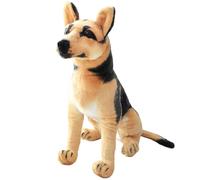 Lawnrden Animal en Peluche de Chien, Peluche de Chien Assis réaliste 12 Pouces, Animaux en Doux, décoration Berger Allemand, Jouets en pour Enfants et Adultes, Cadeau d'annivers