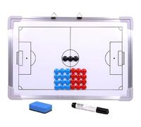 Lawnrden Board d'entraîneurs de Football Board de Football magnétique Suspendu à Sec Effacer la stratégie stratégie d'entraîneurs pour l'enseignement, la Formation et Le Plan Jeu