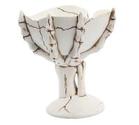 Lawnrden Bol de crâne, dragueur squelettique Hands Halloween Candy Plat, 5.4x4.7x4.3 Resin Halloween Candy Bowl, Service Tray for Fruit Snack Jewelry Plante, décor de bureau, plateau