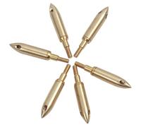Lawnrden Broadheads, 6pcs flèches Conseils, Sifflement en Laiton, Pointes de flèches sonores pour localiser ou Amusant avec des Amis