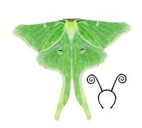 Lawnrden Cape Papillon | Costume de Papillon de Nuit, Costume Adulte en Mousseline Soie, châle Cape Nuit avec Bandeau pour la fête d'halloween, 70, 9 x 57, 1 Pouces
