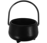 Lawnrden Chaudron d'halloween, Mini-Chaudron à échelle 1:12 avec poignée, Pot de sorcière en Alliage pour décoration de Maison poupée, faveur la fête d'halloween |.Sorcière