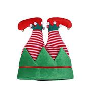 Lawnrden Christmas drôle Elfe Hat Arbre Jammes de Noël Elf à la hausse Pantalon Pantalon Costume de fête la fête pour les adultes Supplies Kids Stripe Style |.Chapeau jambes d'arbre confortable