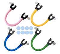 Lawnrden Connecteur de Pointe de Ski pour Enfants | 4 Clips Ski pour Maintenir Les Skis Ensemble, connecteur Pointe Portable, Aide à l'entraînement au pour l'entraînement des débutants en Hiver