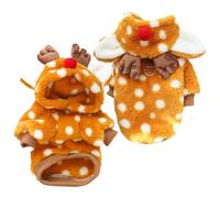 Lawnrden Costume d'animal de Noël de Noël Vêtements Chiens l'escalade Confortables avec pour Petits Chiens Moyens et Chats Vacances d'hiver | Costumes