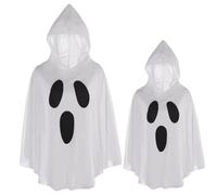 Lawnrden Costume fantôme pour adulte blanc halloween fantôme blanc costumes poncho cosplay tenues |.Costume pour tout-petit