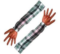 Lawnrden Décoration de Halloween Hands Hands Halloween, 2pcs Haunted House Effrayant Fake Broken Rompred Hand Body Prank Party Prop Prop Style