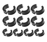 Lawnrden Extenseur de tige de vélo, espaceurs guidon 10pcs pour vélo, 22, 2/25, 4 mm à 31, 8 mm Extenseur guidon, Lightweight Rubber Mount Clamp Spacer Bicycles CHIMS CONVERSION