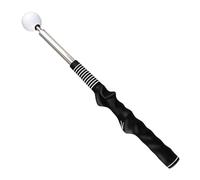 Lawnrden Golf Grip Swing Training Aide - Click Click Club Trainer Indoor Practice Warm Up Stick Flexible Telescopic Short Club Tempo Sound Release Trainer Devices