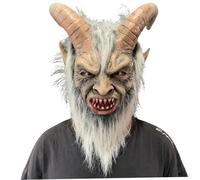 Lawnrden Halloween Accessoires, Halloween Mask Latex Full Head Demon Mask Horror Accessoires pour Les Adultes Masquerade Party Cosplay
