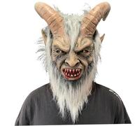 Lawnrden Halloween Mask Latex Full Head Demon Scary Mask Horror Halloween Accessoires pour Adultes Cosplay de fête masquée | Masques