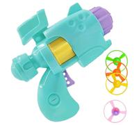 Lawnrden Jouet Lanceur de disques Volants, Lanceur de Jouets pour Chat - Chat Lumineux interactif pour Jouer en intérieur et en extérieur, Comprend 1 et 4 disques d'hélice (Vert)