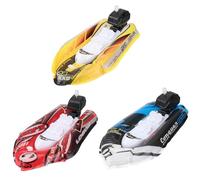 Lawnrden Jouets de Bain pour Tout-Petits | 3 pièces Jouets de Bain pour Tout-Petits 2 à 4 Ans, Bateaux flottants à remonter, Mini Bateau Gonflable pour Piscine, plages et baignoires