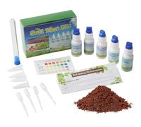 Lawnrden Kit d'analyse de Sol, 1 Ensemble de testeur Sol pour nutriments Jardin, kit Test d'azote, phosphore et Potassium pour l'agriculture, Le Jardinage, la pelouse, Le Potassium