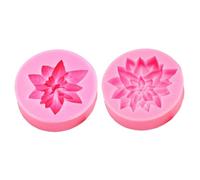 Lawnrden Moules de Fleurs Silicone, 2pcs Poinsettias artificiels Moules de Silicone Noël Artisanat Noël qualité Alimentaire pour Les gâteaux Cuisson, gelées, chocolats, Puddings, Fondant |