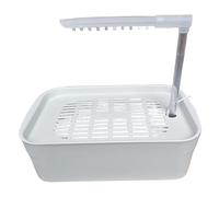 Lawnrden Perkeeet Bath Bath, Bain d'oiseaux pour la Cage, Douche Automatique avec Eau circulante, Cabine de Douche à Perruche en Circulation électrique pour Pochette à Poche canari du Pinson