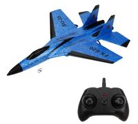 Lawnrden Remote Airplane 2, 4 GHz SU-35 RC Plan RC Balance Automatique EPP Airplan Glider Plan Drone with Lights Model Toy for Kids & Adults Gifts, Bleu |.Modèle