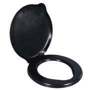 Lawnrden Siège de Toilette en Camping, siège de Toilette à Godet avec Couvercle, Charge 150 kg Plastique imperméable Camping avec emplacements Fixes, Couvercle Portable pour Longs trajets en randonné