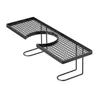 Lawnrden Support de Robinet, étagère sur évier, étagère d'évier de Salle Bain en Fer avec Large rainure en Forme U, Rangement Creux sur Organisateur Robinet pour Articles Toilette, 19, 7 × 4, 3 pouc