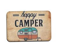 Lawnrden Tapis de Sol, Tapis d'entrée Joyeux Porte de Camping 16x24 Pouces Sol Non glissé piège Les boues Bienvenue pour Porte d'entrée