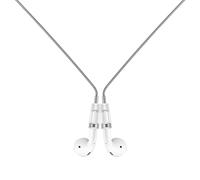 Lawonda Tour de cou anti-perte pour Airpods O Or/Argent, Argent mat, Universal