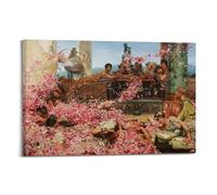 Lawrence Alma-Tadema Poster imprimé sur toile Motif roses d'Heliogabale 50 x 75 cm