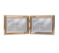 Lawrence Cadre photo, métal, doré, double 15,2 x 10,2