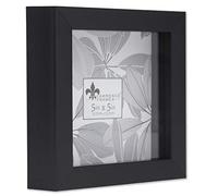 Lawrence Frames Cadre Shadow Box, polystyrène, Noir, 12,7 x 12,7 cm