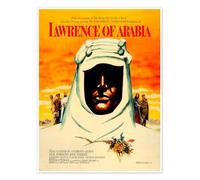 Lawrence d'Arabie (anglais) Poster 50 x 70 cm Orange Tableaux Décoration murale